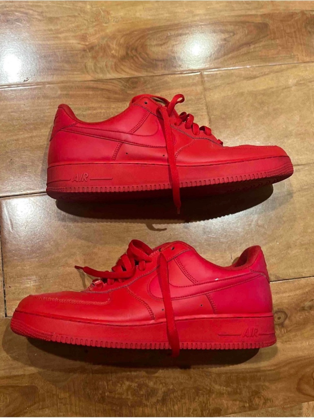 Nike Red Low-Top Sneakers with Red Interior Tag